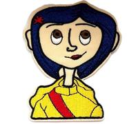 Hobbies and patch toppa termoadesiva ricamata bambina personaggio horror fantasy la porta magica da stirare o cucire decorazione zaino felpa maglia borsa giacca jeans grembiule