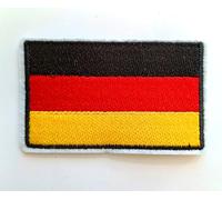 Hobbies and patch toppa termoadesiva ricamata bandiera tedesca Germania rettangolare da stirare o cucire decorazione zaino felpa maglia borsa giacca jeans uomo donna ragazzo