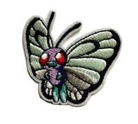 Hobbies and Patch toppa termoadesiva ricamata Butterfree catch'em farfalla anime manga monster da stirare o cucire decorazione zaino maglia felpa applicazione evoluzione