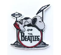 Hobbies and patch toppa termoadesiva ricamata cane peanuts chitarra punk hard rock heavy methal borchie pop rap star da stirare o cucire decorazione zaino felpa maglia borsa giacca jeans applique