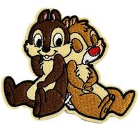 Hobbies and patch toppa termoadesiva ricamata Cip e Ciop insieme cartone animato da stirare o cucire decorazione zaino felpa maglia borsa giacca jeans astuccio