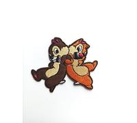 Hobbies and patch toppa termoadesiva ricamata Cip e Ciop scoiattoli insieme cartone animato da stirare o cucire decorazione zaino felpa maglia borsa giacca jeans grembiule applique