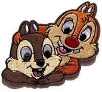 Hobbies and Patch toppa termoadesiva ricamata Cip e Ciop scoiattoli personaggi decorazione zaino borsa felpa jeans maglietta grembiule