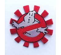 Hobbies and patch toppa termoadesiva ricamata fantasma divieto con raggi famoso vintage da stirare o cucire decorazione zaino felpa maglia borsa giacca jeans adulto bambino