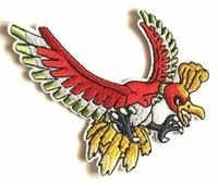 Hobbies and Patch toppa termoadesiva ricamata Ho-Oh catch'em anime manga monster da stirare o cucire decorazione zaino maglia felpa applicazione evoluzione uccello