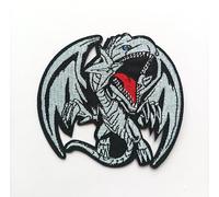 Hobbies and patch toppa termoadesiva ricamata mostro drago con ali anime yu-gi da stirare o cucire decorazione zaino felpa maglia borsa giacca jeans adulto bambino