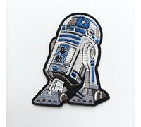 Hobbies and patch toppa termoadesiva ricamata navicella spaziale stellare droid R2 D2 famosa vintage da stirare o cucire decorazione zaino felpa maglia borsa giacca jeans adulto bambino
