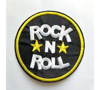 Hobbies and patch toppa termoadesiva ricamata rock n roll n'roll band gruppo musicale punk badge da stirare o cucire decorazione zaino felpa maglia borsa giacca jeans uomo donna ragazzo alternativo
