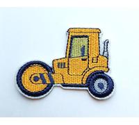 Hobbies and patch toppa termoadesiva ricamata rullo compressore trattore mezzo speciale da stirare o cucire decorazione zaino felpa maglia borsa giacca jeans astuccio grembiule bambino