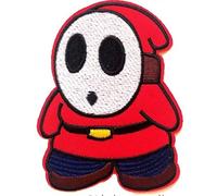 Hobbies and patch toppa termoadesiva ricamata shy guy tipo timido Mario Luigi videogame vintage da stirare o cucire decorazione zaino felpa maglia borsa giacca jeans applique