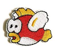 Hobbies and patch toppa termoadesiva ricamata Smack pesce rosso Mario Luigi videogame vintage da stirare o cucire decorazione zaino felpa maglia borsa giacca jeans applique