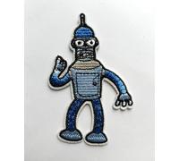 Hobbies and patch toppa termoadesiva ricamata small Bender Bending Rodriguez robot serie animata da stirare o cucire decorazione zaino felpa maglia borsa giacca jeans