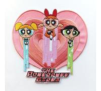 Hobbies and patch toppa termoadesiva ricamata superchicche grande cuore insieme Molly Lolly Dolly o cucire decorazione zaino felpa maglia borsa giacca jeans grembiule adulto bambina