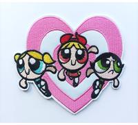 Hobbies and patch toppa termoadesiva ricamata superchicche insieme cuore grande Molly Dolly Lolly stirare o cucire decorazione zaino felpa maglia borsa giacca jeans grembiule adulto bambina