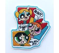 Hobbies and patch toppa termoadesiva ricamata superchicche insieme team Dolly Molly Lolly da stirare o cucire decorazione zaino felpa maglia borsa giacca jeans grembiule adulto bambina