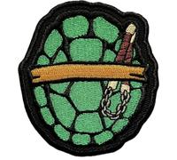 Hobbies and patch toppa termoadesiva ricamata tartarughe ninja carapace nunchaku da stirare o cucire decorazione zaino felpa maglia borsa giacca jeans grembiule astuccio bambino