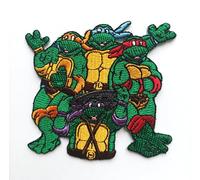 Hobbies and patch toppa termoadesiva ricamata tartarughe ninja vintage mutanti insieme alta qualità da stirare o cucire decorazione zaino felpa maglia borsa giacca jeans grembiule astuccio