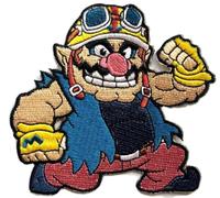 Hobbies and patch toppa termoadesiva ricamata Wario Warioware cattivo Mario Luigi videogame da stirare o cucire decorazione zaino felpa maglia borsa giacca jeans applique