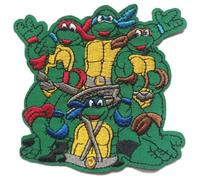 Hobbies and patch toppa termoadesiva tartarughe ninja cartone animato vintage mutanti da stirare o cucire decorazione zaino felpa maglia borsa giacca jeans grembiule