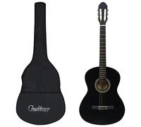 Hobbies & Creative Arts - Arte e intrattenimento - Set da 12 pezzi di chitarra classica per principianti, colore: nero 4/4 99 cm