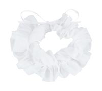 HOBBIESAY 1 pezzo bianco retrò tulle stratificato colletto vittoriano rinascimentale Ruffled collare rimovibile vintage pizzo mantello clown accessorio costume Halloween festa per uomini e donne