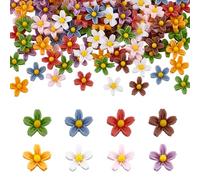 HOBBIESAY 160 mini margherite in resina sintetica per bambole micro paesaggistica in miniatura, casa delle bambole, mini cose per donne, fai da te, decorazione per il fai da te, 0,3 x 0,28 x 0,1 (6