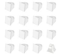 HOBBIESAY 16pcs Anelli Vergini Parametri Anello in Ottone Regolabile Anello Dito Nozioni Vergini Argento Piatto Bianco Anello Lunetta Vassoio Fai Da Te Anello Vergine Base Gioielli