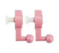 HOBBIESAY 2 maniglie per macchine a maglia fenicottero in plastica, manovella di ricambio manuale, cilindrica, Sentro 48 pin, adattatore per maglieria, tessuto 10,4 x 6,15 x 8,7 cm