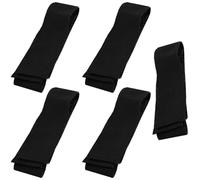 HOBBIESAY 5 polsini in cotone elasticizzato a costine, 1,3 m, nero, in fibra elastica, per colletto a costine, per polsini, maglieria, giacche, cucito, fai da te