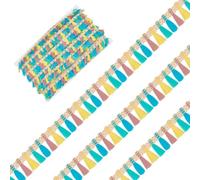 HOBBIESAY 50 metri di mini nappe colorate con frange da 19,2 cm, nappe da cucito, per fai da te, accessori per costumi, tende, tovaglie, arredamento per la casa