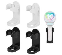 HOBBIESAY Confezione da 4 supporti adesivi in plastica per bastoncini luminosi, 4,8 x 4,1 x 9,9 cm, montaggio a parete, compatibile con bastoncini luminosi ufficiali Kpop per attrezzatura da concerto