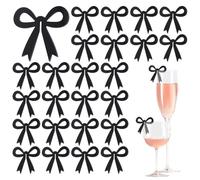 HOBBIESAY Segnaposto per bevande, 30 pezzi, 5 x 5,4 cm, in acrilico, per bicchieri da Martini, a forma di cocchetta, per bicchieri da vino, per addio al nubilato, compleanno, matrimonio, coquette