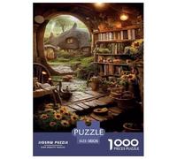 Hobbit Style Cottage Puzzle Impossibili 1000 Pezzi Interesting Decorazione Per La Casa. Giochi Rilassamento E Intelligence Per Adulti E Ragazzi Da 14 Anni 38x26cm/1000pcs