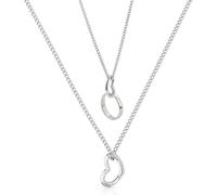 Hobbspring 1 collana per anello da 50 cm, in acciaio inox, con ciondolo a forma di cuore, con catena di prolunga per moglie, infermiera da donna, Acciaio inossidabile