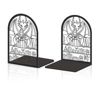 Hobbspring 2 fermalibri decorativi in metallo per libri pesanti, robusti, fermalibri più grandi, utilizzati sulla scrivania per ufficio, casa o scuola