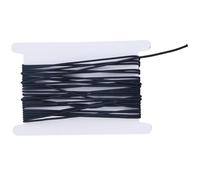 Hobbspring Cordoncini elastici rotondi neri da 2,8 mm, 9 m, in fibra elastica, per cappelli, tende, borse da viaggio e varie tasche a rete