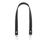 Hobbspring Tracolla di ricambio per borsa in pelle nera, 63 cm, tracolla staccabile con chiusure girevoli in lega