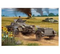 Hobby Boss 80146 - Modellino di rimorchiatore per Munizioni su Carri Armati I AUSF A with Ammo Trailer, Bianco