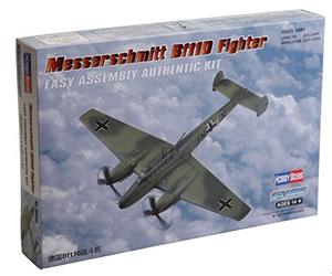 Hobby Boss 80292 - Modellino Messerschmitt Bf110 Fighter, colore: Grigio