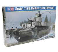 Soviet T-28 Medium Tank Riveted 1:35 Plastic Model Kit HOBBY BOSS