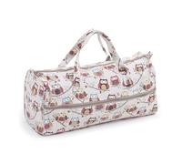 Hobby Gift Esclusiva Maglieria, progetti, Custodia da Viaggio Porta Filati, Borsa per Uncinetto, Gufo, 16 x 43 x 19 cm