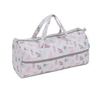 Hobby Gift Borsa Media per Maglia con Zip Frontale a Lunghezza Intera - Borsa Organiser per Uncinetto e Porta Lavori a Maglia da Viaggio con Scomparti per Filati e Accessori - 16 x 43 x 19 cm, Gatti