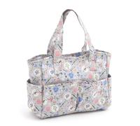 Hobby Gift Borsa Media per Maglia - Creativa da Viaggio con Scomparti, Organiser per Uncinetto per Punto Croce, Filati, Ricamo, Hobby Creativi e Progetti Artistici - 13 x 34,5 x 29 cm, Fatto in Casa