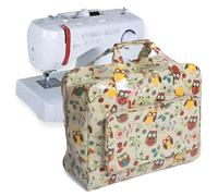 Hobby Gift Borsa per Macchina da Cucire - Borsa Imbottita Resistente con Chiusura a Zip, Borsa Grande Impermeabile per Trasporto e Accessori da Cucito - 20 x 44 x 38 cm, Gufo