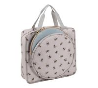 Hobby Gift Borsa portaoggetti per ricamo e punto croce Bee Craft Bag per telai multi-telaio fino a 25 cm con 2 tasche con cerniera per fili, modelli, spilli e accessori Leggera e resistente 12x35x35cm