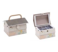 Hobby Gift Cesto Per Cucito In Tessuto Beige Medium - Sewing Box