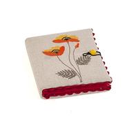 Hobby Gift Custodia per aghi - 5 aghi da cucito, 4 spilli di sicurezza, 3 spilli inclusi, 100% cotone, 2,5 x 9,5 x 11,5 cm, fiori selvatici