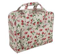 Hobby Gift Esclusiva borsa per macchina da cucire, borsa da trasporto imbottita in PVC, accessori extra, 20 x 43 x 37 cm, fragole
