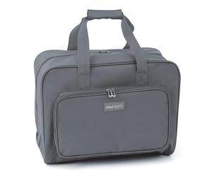 Hobby Gift Esclusiva Borsa per Macchina da Cucire, Borsa da Trasporto Imbottita in PVC, Portaoggetti Extra, 20 x 43 x 37 cm, Grigio