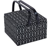 Hobby Gift Scatola grande per il cucito e l'hobbistica, con doppio coperchio, quadrata, deco